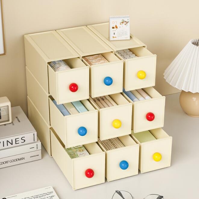 引き出し 卓上収納ケース 収納ボックス 横 小物 4段 2段 3段 ホワイト 透明 滑り止め 大容量 文房具収納 書類ケース 化粧品 事務用品 文書 衣類収納 組み合わせても 頑丈 シンプルでおしゃれ