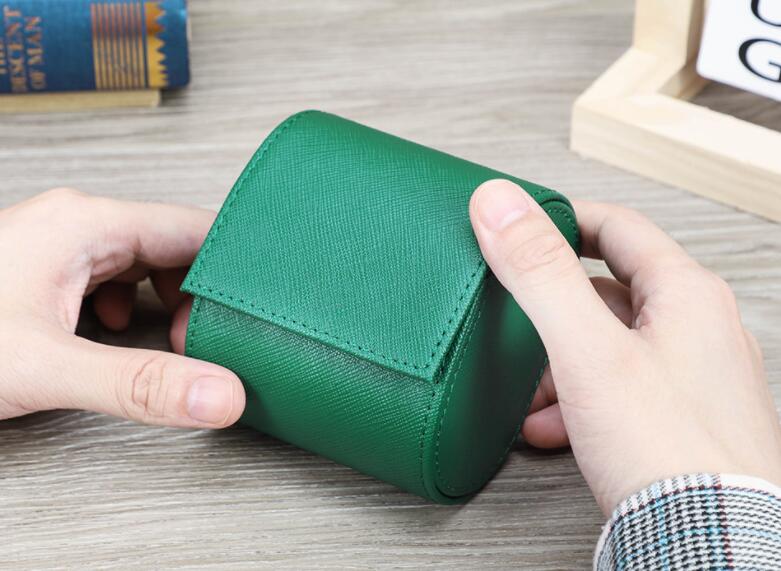 腕時計ケース 本革 牛革 復古 時計ケース 1本用 長方形 ウオッチケース 収納ボックス コレクションケース 持ち運び 便利コンパクト プレゼント 見せる収納 メンズ 高級コーヒー 収納 贈り物　父の日