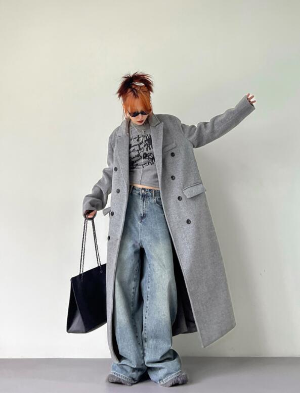 超ロングコート レディース チェスターコート　トレンチ コート マキシ丈 チェスターコート ガウンコート ロング 大きいサイズ ロング丈 アウター