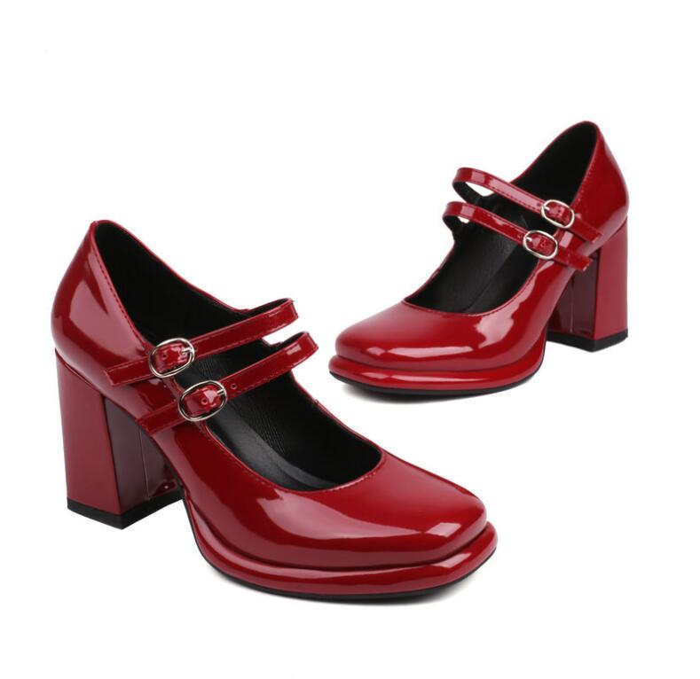 厚底パンプスローファーフォーマル靴...