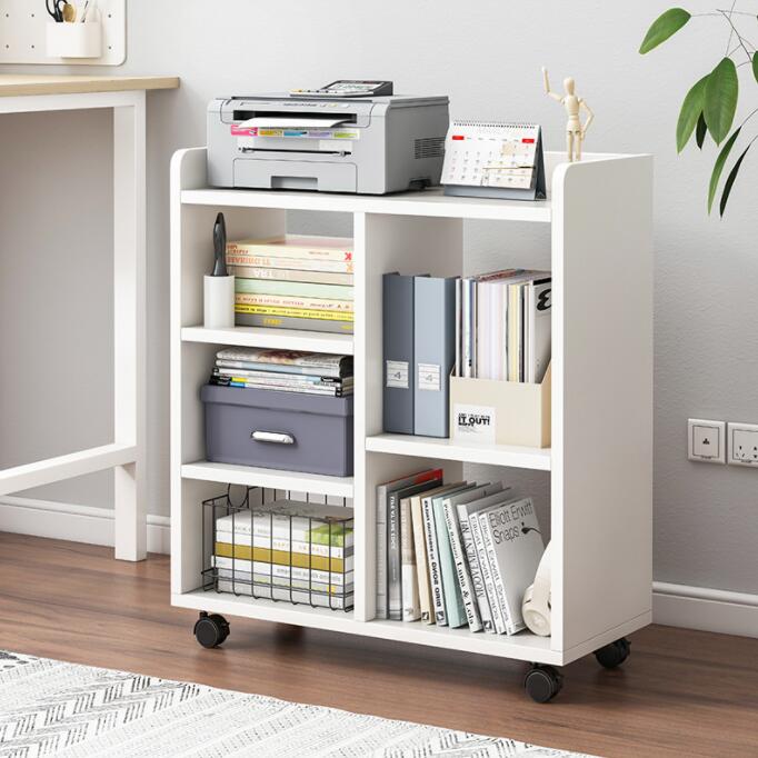 デスク下収納 キャスター付き ワゴン デスク下 ラック 収納 机下 ベッドサイド 収納棚 デスクワゴン 本棚 3段 木製 おしゃれ サイドチェスト 小さめ ベッドサイドチェスト キャスター キャスターワゴン コンパクト