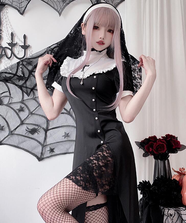 ハロウィン 吸血鬼 バンパイア　魔女 コスプレ衣装 レディース 魔女 吸血鬼 コスチューム デビル 占い..