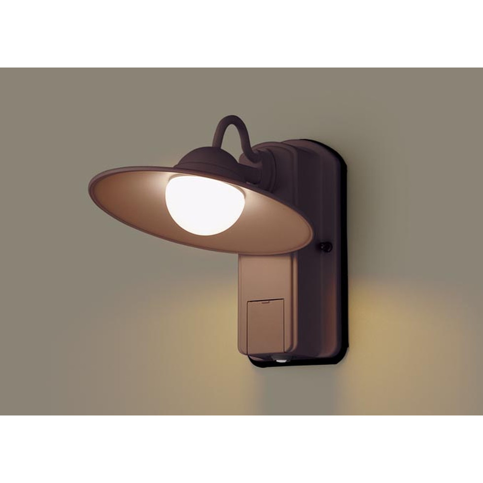 パナソニック[LGWC80245LE1]エクステリア　壁直付型　LED（電球色）　ポーチライト　拡散タイプ・密閉型　防雨型・FreePaお出迎え・明るさセンサー付・段調光省エネ型　白熱電　エクステリア