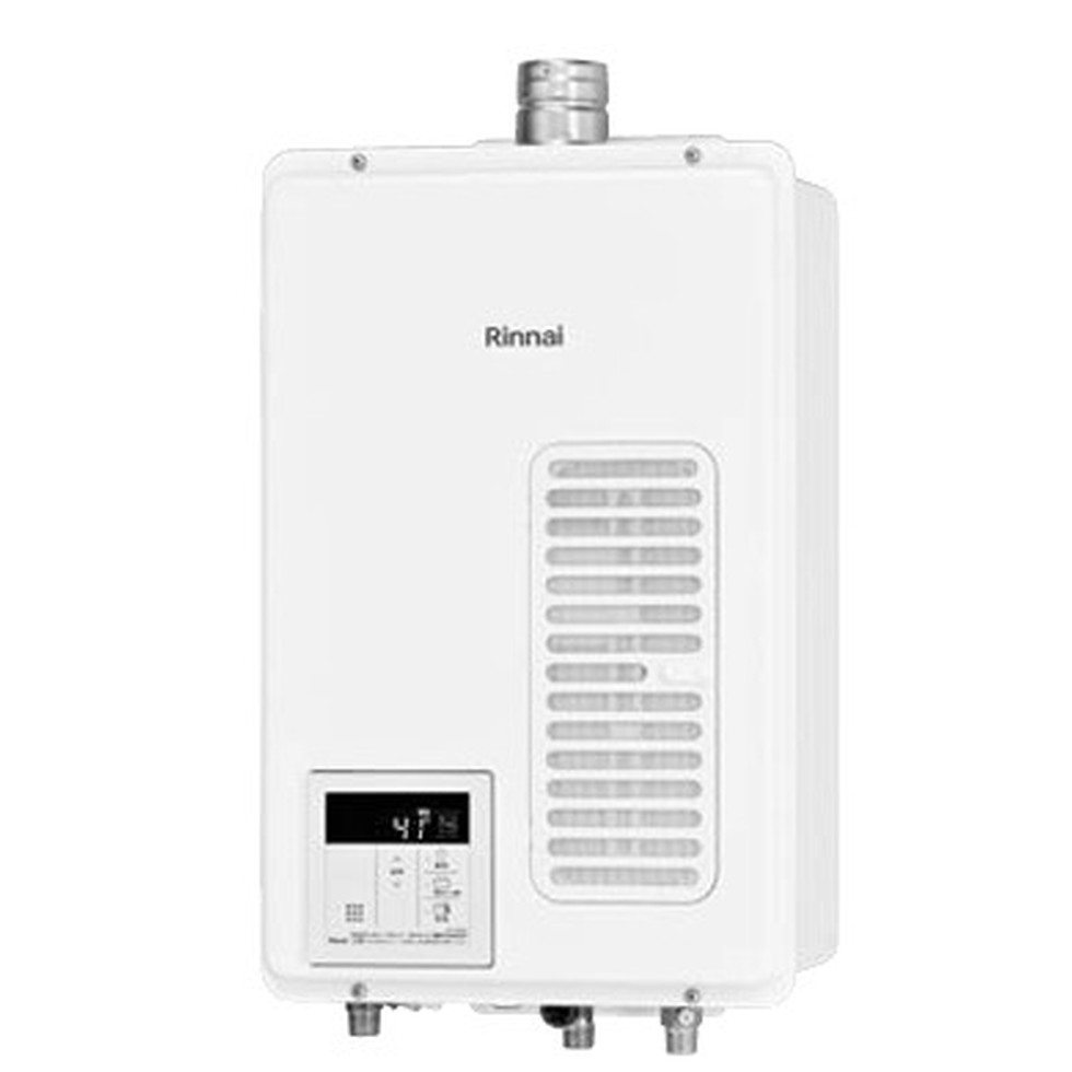 リンナイ　Rinnai[RUX-V1015SWFA(B)]ガス給湯器16号　給湯専用　室内壁掛・FF・上方吹き出し