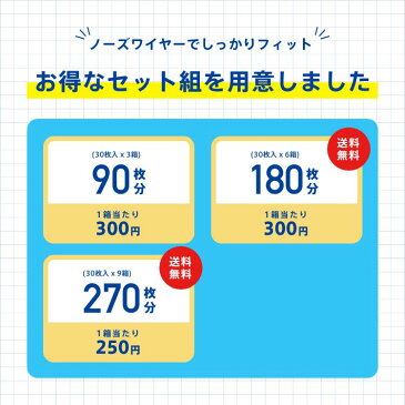 【不織布マスク】【訳あり *箱潰れ】【日本製】リブふわマスク シングルワイヤー ノーズワイヤー マスク ふつう サイズ 30枚入り 6箱 4層構造 かぜ 花粉 ハウスダスト PM2.5 オメガタイプ 丸ひも リブふわ lmn リブ リブラボラトリーズ【180枚】
