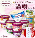 【のし無料】【 24個 満喫セット 】 ハーゲンダッツ ミニカップ バラエティ 12種 各2個ずつ / バニラ ストロベリー グリーンティー 抹茶 クッキークリーム マカダミアナッツ ショコラ ラムレーズン ミルク 玉露 アイスクリーム ギフト 内祝い