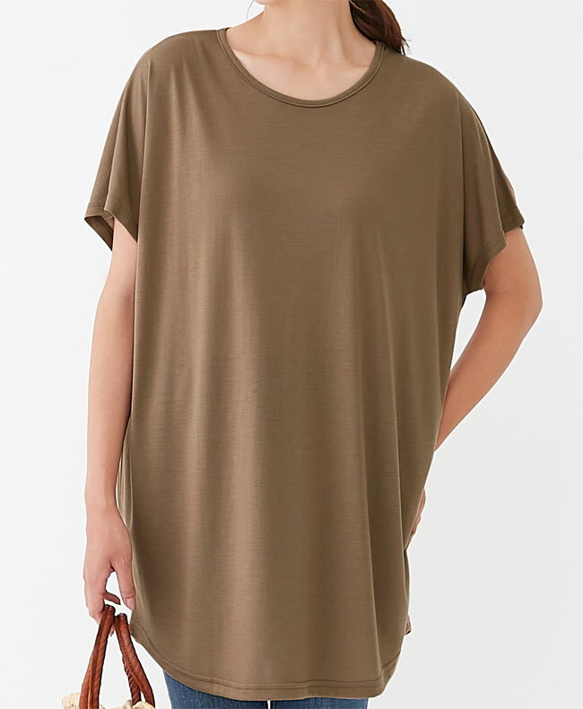 セルヴァン　ゆったり着られるロングチュニック　紫外線遮蔽率約90%　メール便送料無料