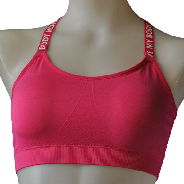 超お得　キュートレーサーバック　スポーツブラ　ヨガブラ　吸汗速乾抗菌防臭加工　メール便送料無料 2