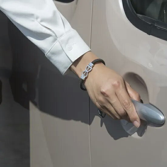Rakuten - メール便送料無料　静電気除電　ダブルハートブレス　日本製　【メーカーよりの直送品の為、キャンセル不可、他の商品との同梱不可】