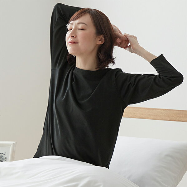 メール便送料無料 リカバリーケア レディース長袖シャツ セルヴァン