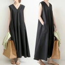 即納 ノースリーブ ワンピース 黒 aライン 大きいサイズ aラインワンピース ノースリーブワンピース レディース フレアワンピース マキシ ワンピース マキシ...