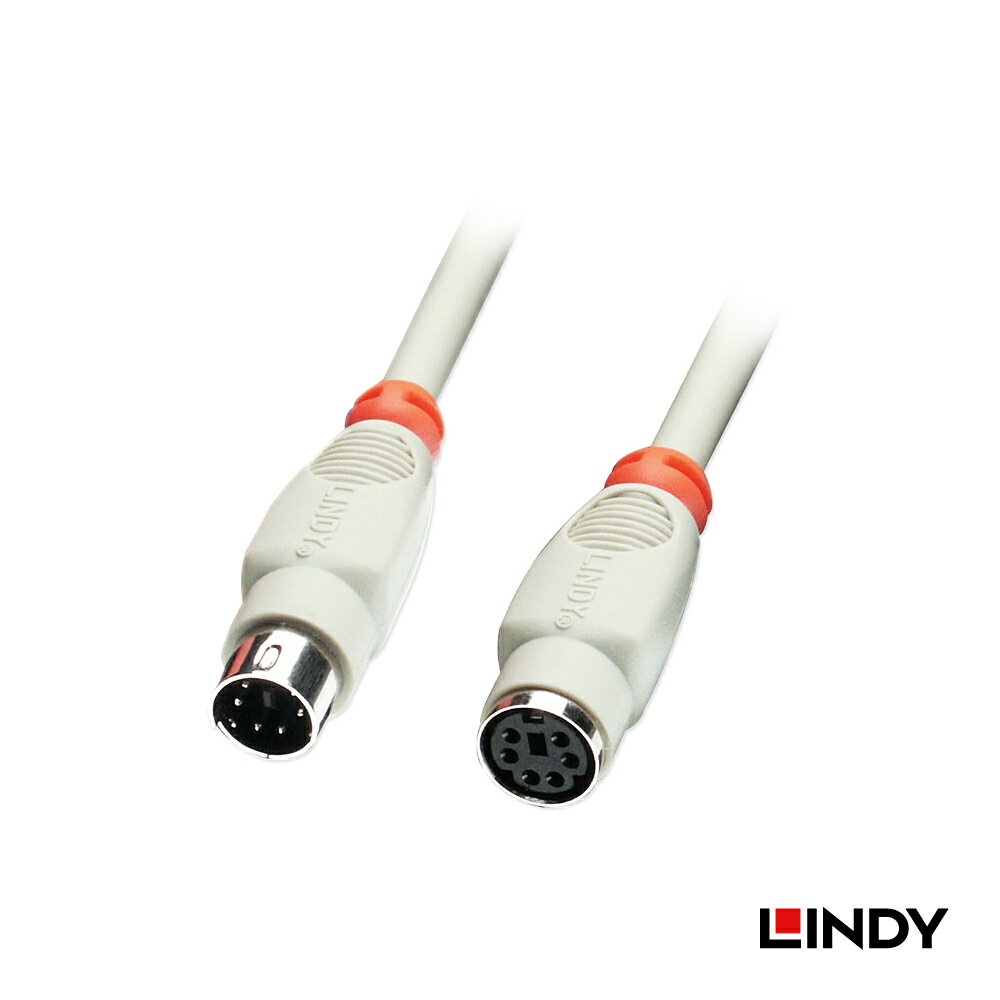 【在庫処分セール】LINDY 2m PS/2 キーボード/マウス延長ケーブル 6ピン Mini-DIN オス-オス 人間工学..