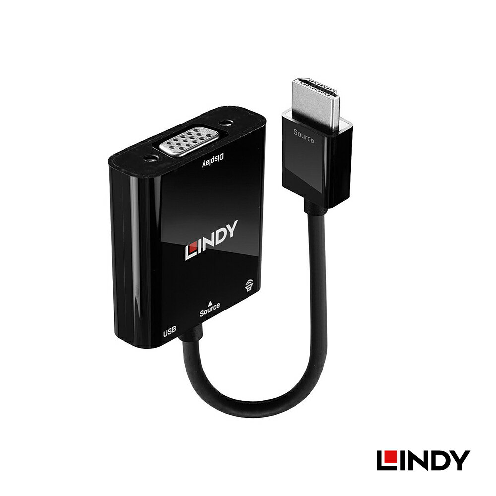 Rakuten - LINDY HDMI to VGA/オーディオ アクティブ変換アダプタ 3.5mm音源穴付き