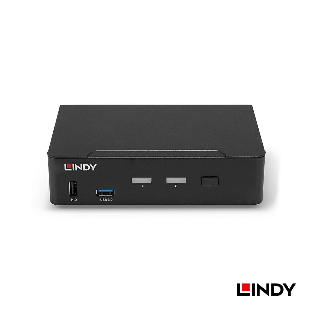 【在庫処分セール】LINDY DisplayPort 1.4/USB3.0/オーディオKVMスイッチ 2ポート 8K 60Hz Ultra HD対応 USB3.0切替機 高速データ転送 Full HD 4K マルチデバイス制御 単一コンソール操作 金属筐体 ブラック CE FCC RoHS認証 高耐久 メタル筐体 7680x4320 2チャンネル音声