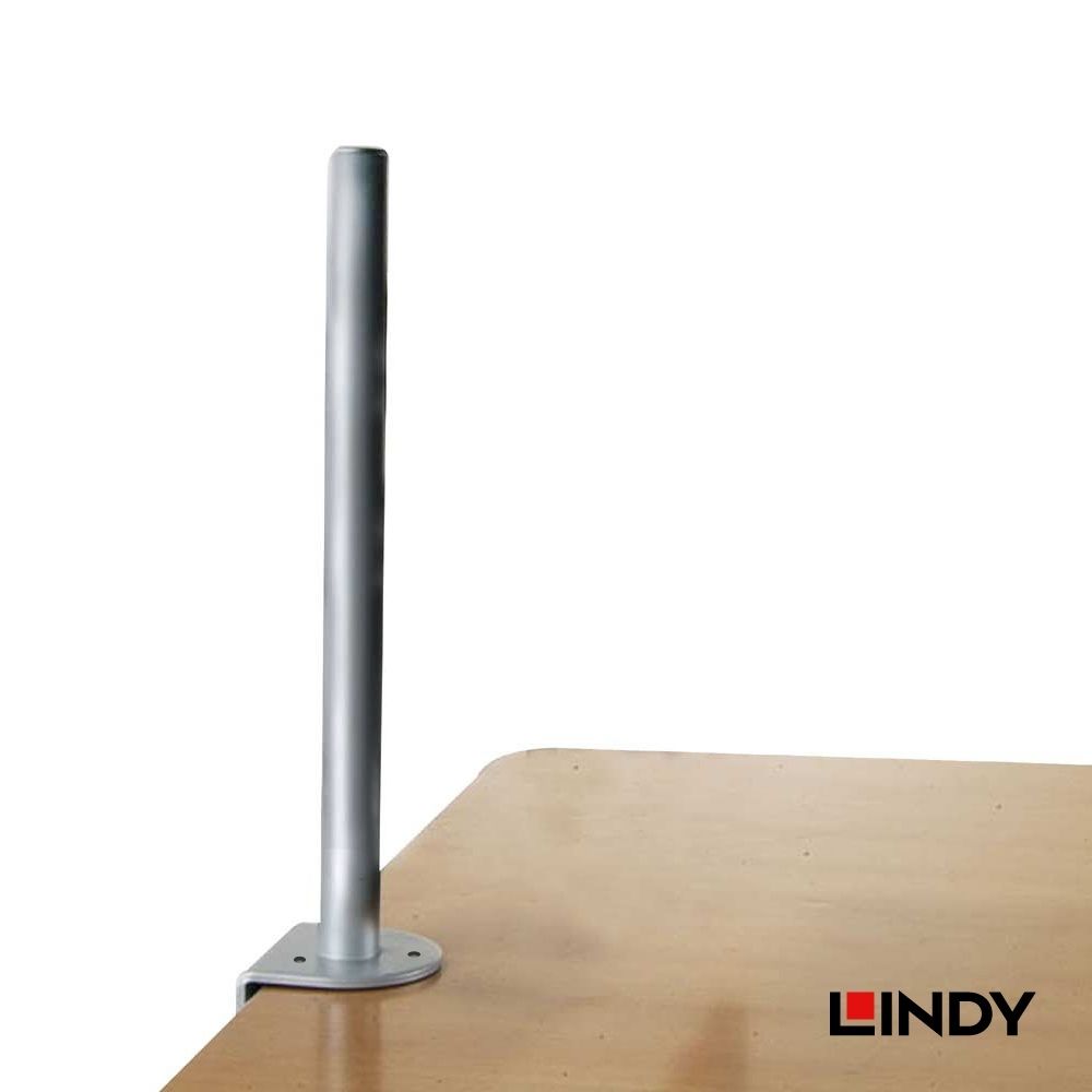乐天商城 - LINDY 45cm モニターアーム用 C型クランプ式ポール 支柱単品 クランプ式 35mm径 耐荷重12kg 鉄製 頑丈 台湾製 シルバー ユニット 拡張 パーツ 高品質 サンドブラスト 表面処理 3.5cm 12キロ 0.45m 取付金具 部品のみ 固定 メタル ロング 長い 太め 上下設置 カスタム自在