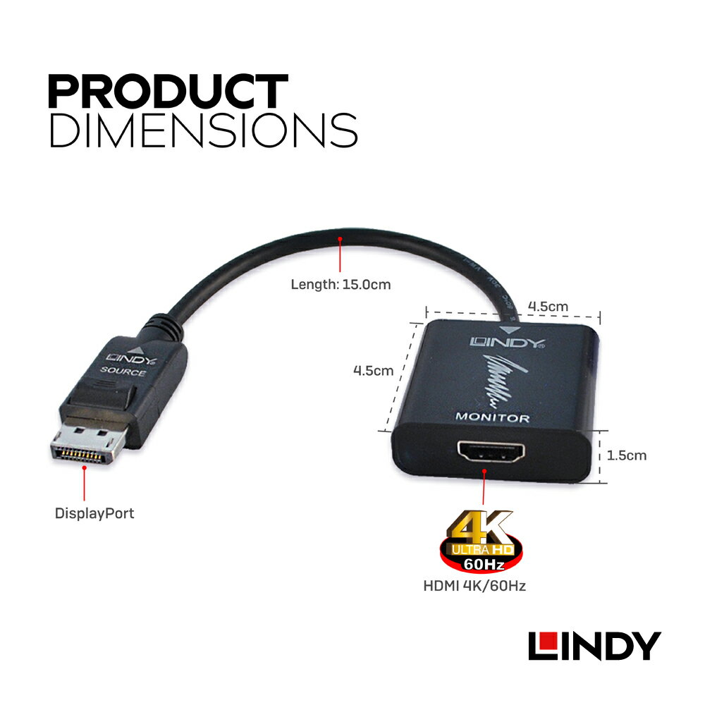 LINDY 15m DisplayPort 1...の紹介画像2