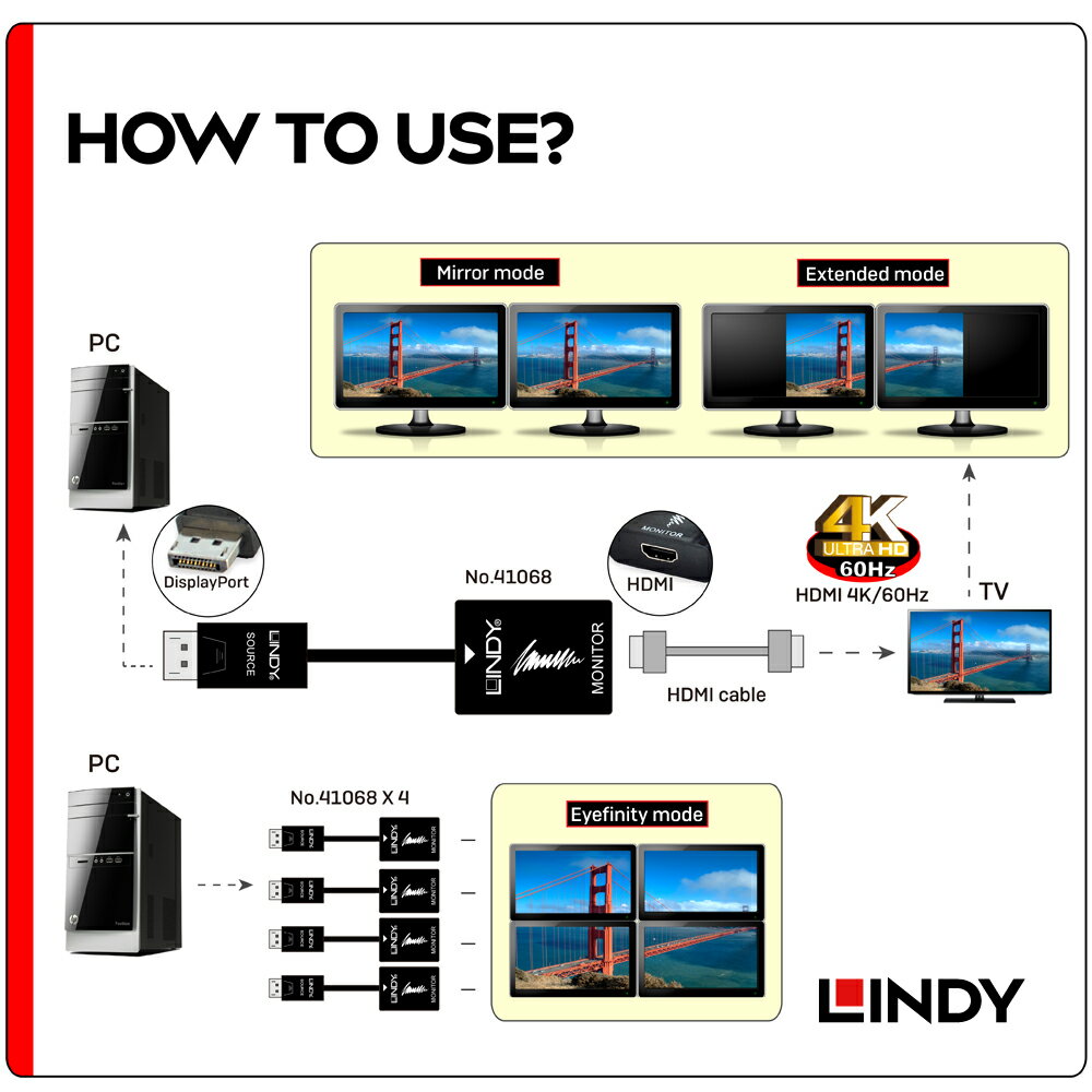 LINDY 15m DisplayPort 1...の紹介画像3