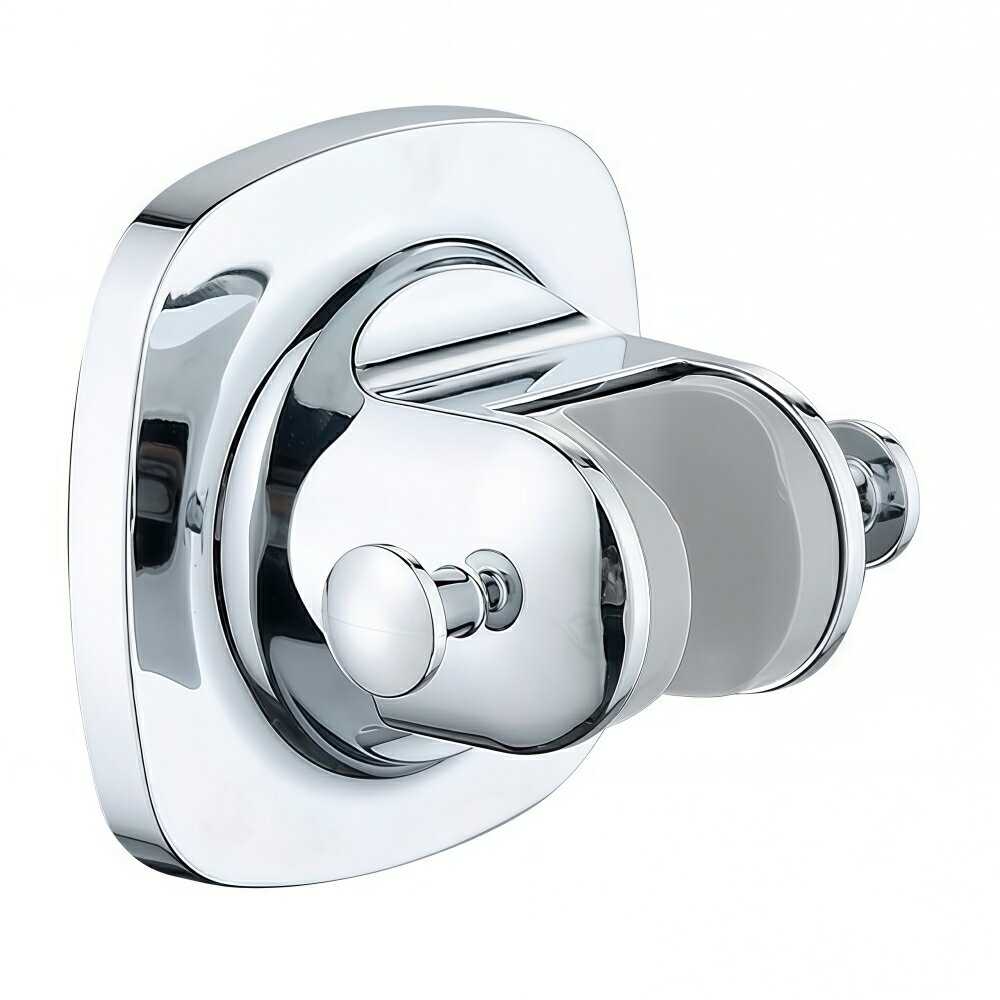 Mocay シャワーヘッドホルダー シャワーフック シャワーラック バス用品 吸盤式 角度調節 浴室 バスルーム 風呂場 シンプル シャワー掛け フック付き 簡単取付 穴あけ不要 ぎんしょ-JH801