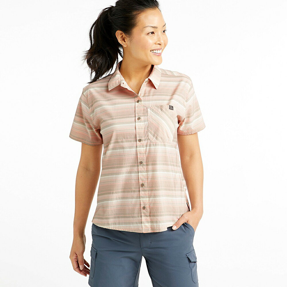 【SALE50%OFF】【公式】エルエルビーン ビーチ クルーザー サマー シャツ ストライプ 半袖シャツ ブラウス ウィメンズ レディース アウトドア ブランド 半袖 ストレッチ 速乾 クール L.L.Bean LLBean l.l.bean llbean llビーン llbeen llbean-10000775 L.L.Bean公式オンラインストア サンプル画像2
