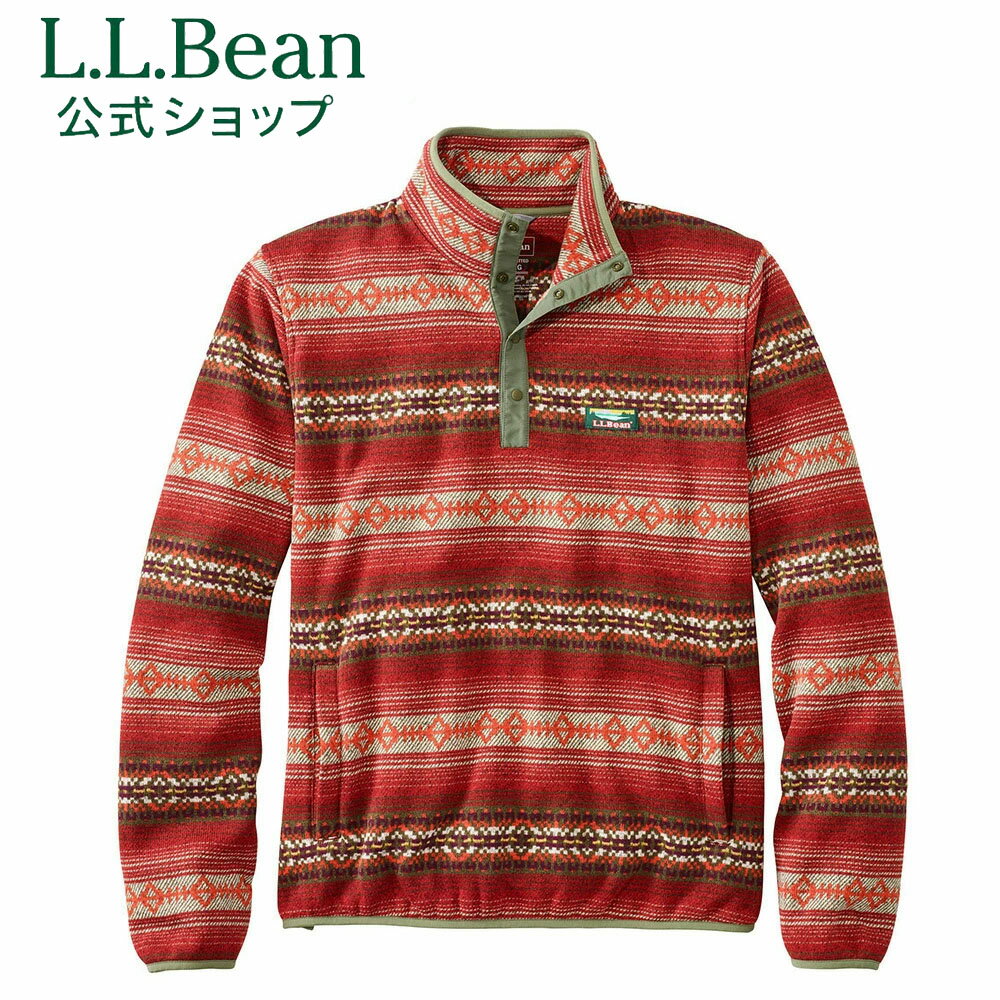 【公式】エルエルビーン セーター フリース プルオーバー プリント フリース ジャケット メンズ アウトドア ブランド ハーフジップ 防寒 L.L.Bean LLBean l.l.bean llbean llビーン llbeen