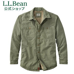 【セール ポイント20倍】【公式】エルエルビーン 1912 ヘリテージ ラインド シャツ ジャック キャンバス L.L.Bean LLBean l.l.bean llbean llビーン llbeen アウター アウトドア メンズ 裏ボア 裏地付き フリース 長袖