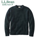  エルエルビーン クラシック ラグ ウール セーター | ニット メンズ アウトドア ブランド 100% クルーネック 丸首 L.L.Bean LLBean l.l.bean llbean llビーン llbeen ラムウール ウール100% ネイビー ゴルフ 冬用