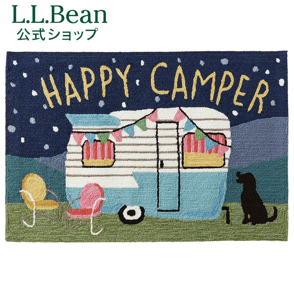 【公式】エルエルビーン インドア/アウトドア バケーションランド ラグ ハッピー キャンパー ラグマット マット 玄関マット アクセントマット アウトドア ブランド 室内 屋外 L.L.Bean LLBean l.l.bean llbean llビーン llbeenのサムネイル