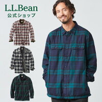 【公式】エルエルビーン フリース ラインド フランネル シャツ フランネルシャツ ネルシャツ ジャケット メンズ アウトドア ブランド 裏地付き 厚手 暖かい ゆったり L.L.Bean LLBean llビーン llbeen