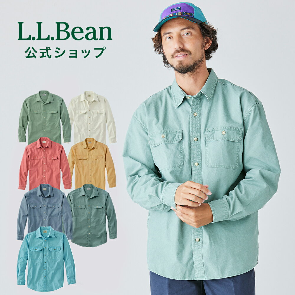 エルエルビーン サンウォッシュ キャンバス シャツ シャツ カジュアルシャツ メンズ アウトドア ブランド 長袖 L.L.Bean LLBean l.l.bean llbean llビーン llbeen