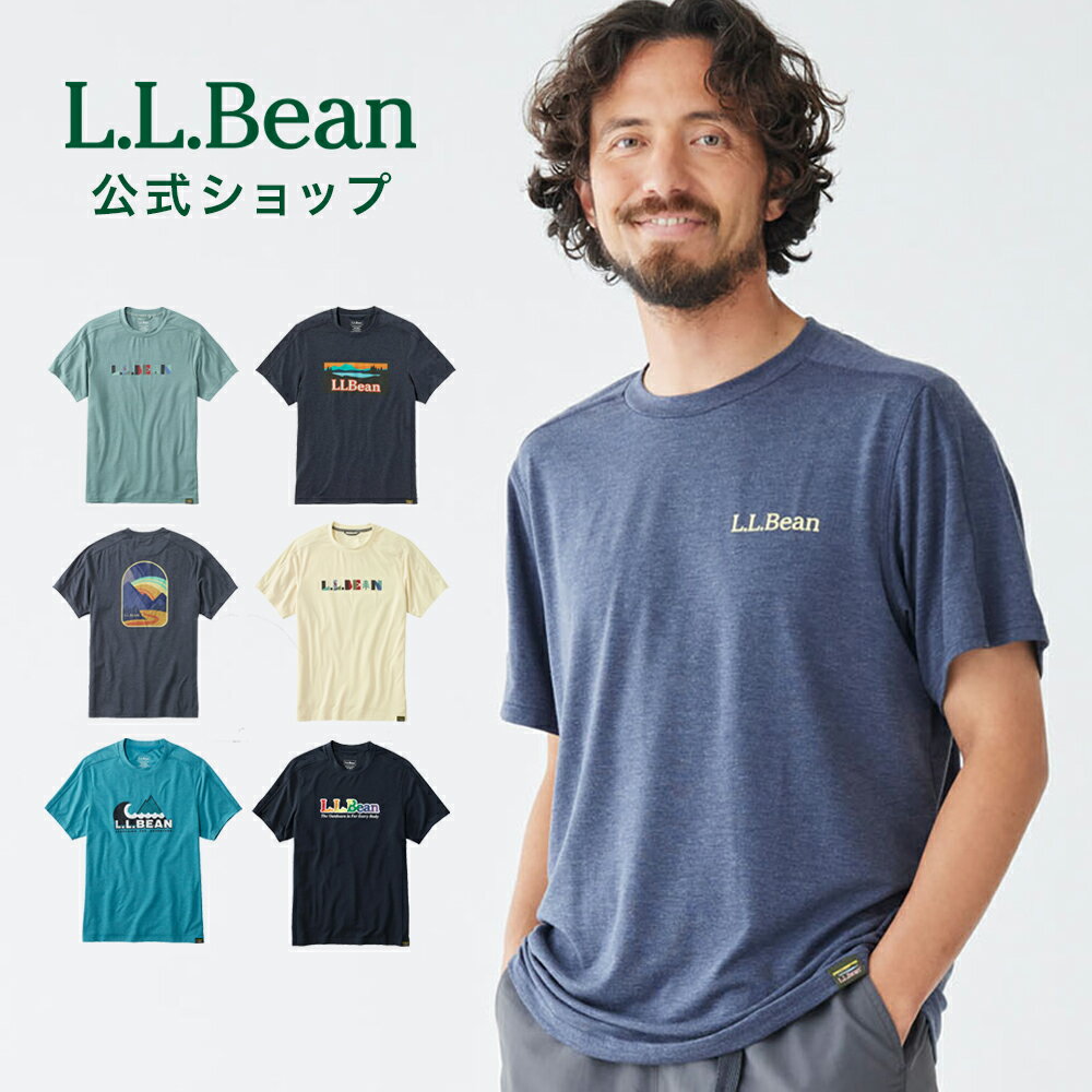 【10%OFF＋ポイント10倍】【公式】エルエルビーン エブリデイ サンスマート ティ 半袖 グラフィック | Tシャツ 丸首 メンズ アウトドア ブランド UPF 50+ UVカット ドライ 透湿 速乾 涼しい L.L.Bean LLBean llビーン llbeen 半袖tシャツ ティーシャツ 夏 アウトドアブランド