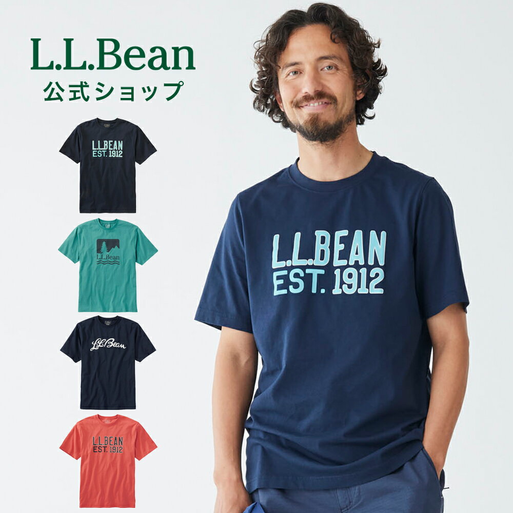 エルエルビーン ケアフリー アンシュリンカブル ティ | Tシャツ メンズ アウトドア ブランド 半袖 綿100% 防縮 防シワ L.L.Bean LLBean llビーン llbeen 半袖tシャツ アウトドアブランド ロゴtシャツ 夏 ティーシャツ