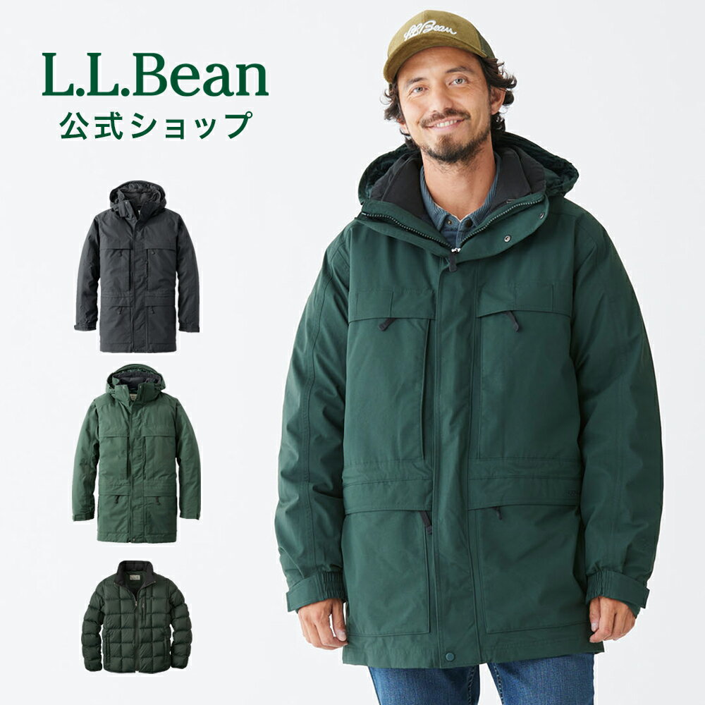 楽天L.L.Bean公式オンラインストア【公式】エルエルビーン メイン ワーデンズ 3イン1 パーカ ウィズ ゴアテックス | パーカー コート ジャケット アウター ダウンジャケット メンズ アウトドア ブランド フード 防水 L.L.Bean LLBean l.l.bean llbean llビーン llbeen