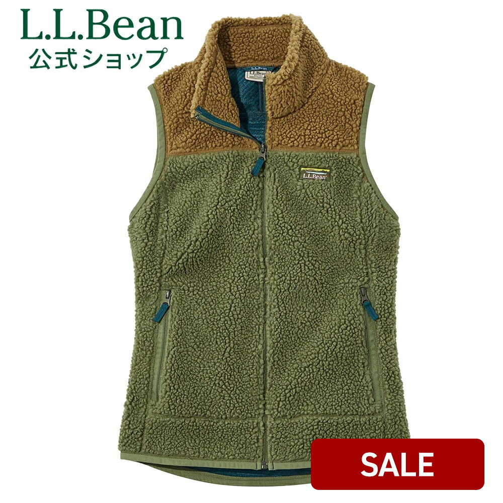 【クーポン対象10/11 1:59まで】【SALE20%OFF】【公式】エルエルビーン マウンテン パイル フリース ベスト カラーブロック ボアフリース ボアウェア ボア ベスト ウィメンズ レディース アウトドア ブランド L.L.Bean LLBean l.l.bean llbean llビーン llbeen