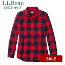 楽天L.L.Bean公式オンラインストア【クーポンでさらに10％オフ】【SALE20％OFF】【公式】エルエルビーン エル エル ビーン オーガニック フランネル チュニック プラッド フランネルシャツ ネルシャツ 長袖シャツ ウィメンズ レディース アウトドア ブランド L.L.Bean LLBean L.L.Bean llbean llビーン