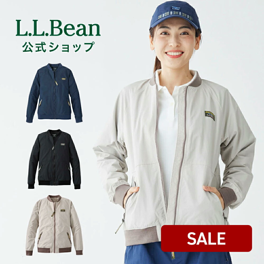 【SALE30%OFF】【公式】エルエルビーン 3 シーズン ボンバー ジャケット ジャケット ジャンパー ブルゾン パーカー アウター ウィメンズ レディース アウトドア ブランド ジッパー 撥水 耐風 裏地付き セール L.L.Bean LLBean llビーン