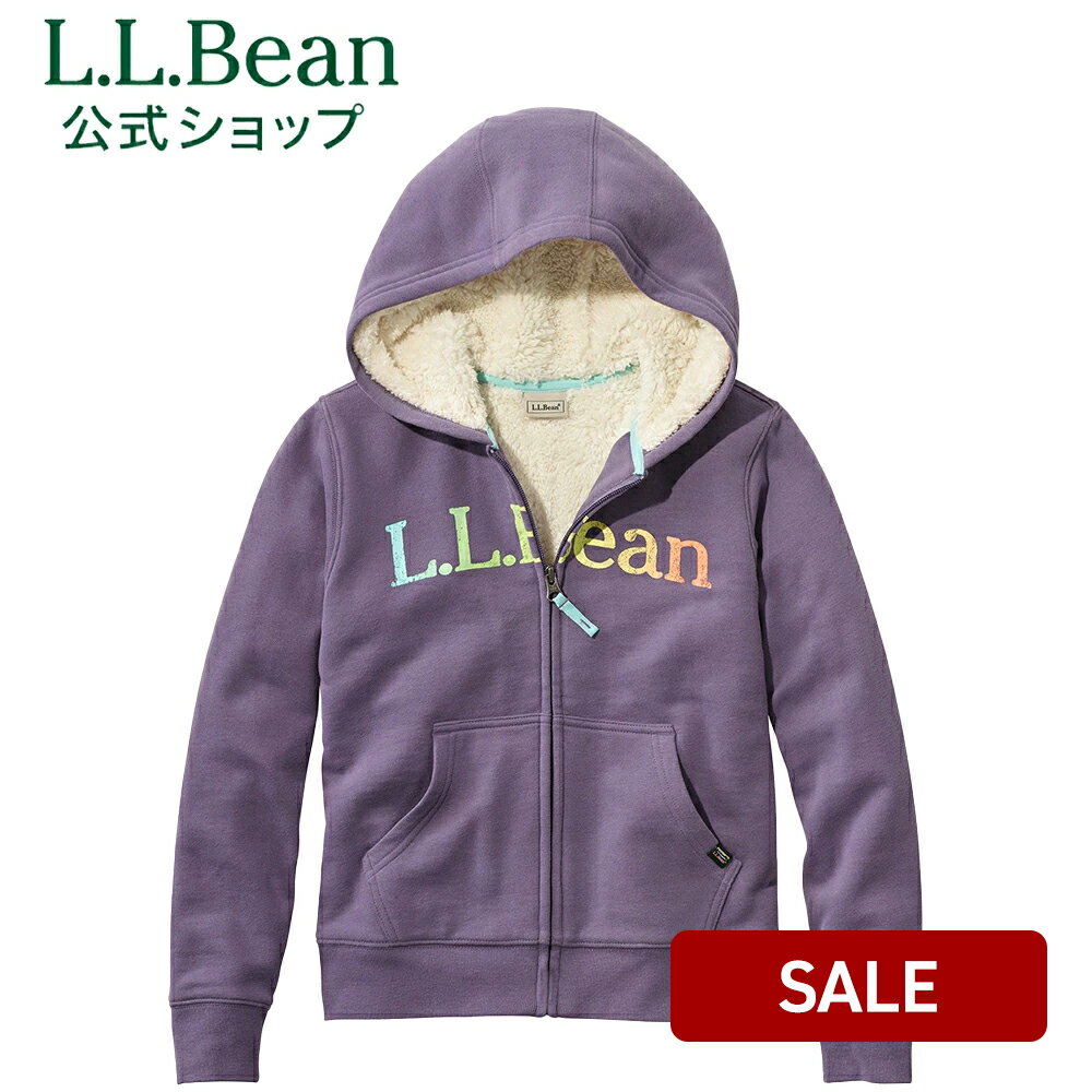 楽天L.L.Bean公式オンラインストア【SALE20％OFF】【公式】エルエルビーン キッズ シェルパラインド フーディ トレーナー トップス スウェット プルオーバー ボア パーカー キッズ 子供服 子ども用 子供用 アウトドア ブランド L.L.Bean LLBean L.L.Bean llbean llビーン