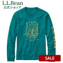 エルエルビーン レイクウォッシュ オーガニック コットン グラフィック ティ シャツ Tシャツ カットソー ロンT メンズ アウトドア ブランド 長袖 クルーネッ L.L.Bean LLBean L.L.Bean llbean llビーン