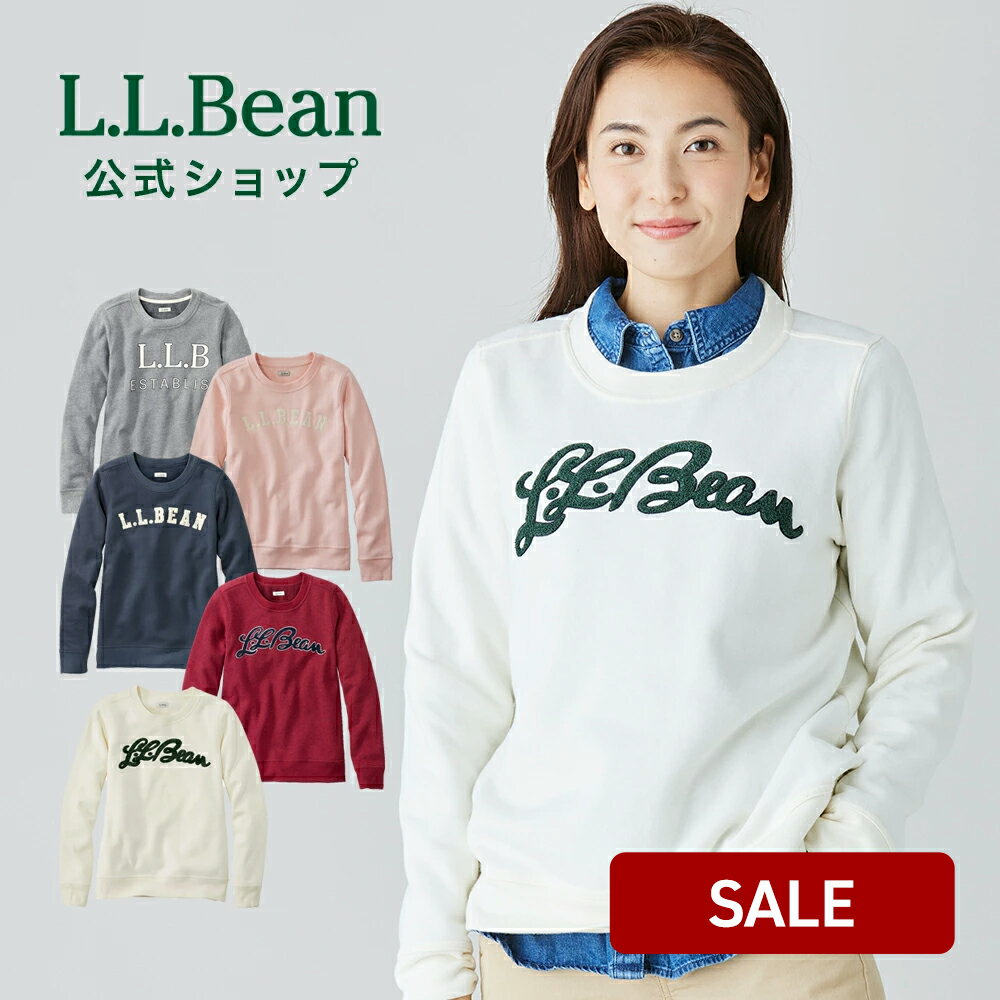 楽天L.L.Bean公式オンラインストア【SALE10％OFF】【公式】エルエルビーン 1912 スウェットシャツ クルーネックロゴ クルーネック トレーナー ウィメンズ レディース アウトドア ブランド 丸首 トップス スエット スウエット 長袖 スポーツ セール L.L.Bean LLBean llビーン