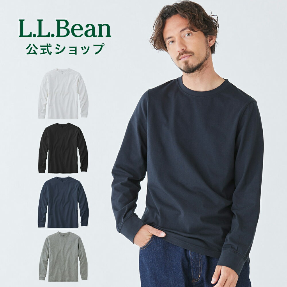 エルエルビーン 洋服 メンズ 【公式】エルエルビーン ケアフリー アンシュリンカブル ティ 長袖 | Tシャツ ロングTシャツ ロンT シャツ メンズ アウトドア ブランド L.L.Bean LLBean l.l.bean llbean llビーン llbeen 無地Tシャツ ロンティー 丸首