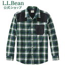 楽天L.L.Bean公式オンラインストア【クーポンでさらに10％オフ】【SALE30％OFF】【公式】エルエルビーン ヘリテージ スコッチ プラッド フランネル シャツ スライトリー フィット|フランネルシャツ ネルシャツ メンズ アウトドア ブランド 長袖 カジュアル チェック L.L.Bean LLBean llビーン llbeen