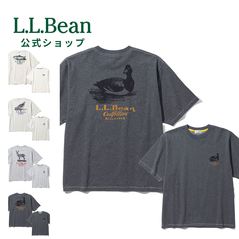 【公式】 エルエルビーン モリル ショートスリーブ アニマル グラフィック ティ Tシャツ 半袖Tシャツ ..