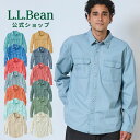 【公式】エルエルビーン サンウォッシュ キャンバス シャツ シャツ カジュアルシャツ メンズ アウトドア ブランド 長袖 L.L.Bean LLBean l.l...
