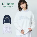 【公式】 エルエルビーン ピークス アイランド スウェットシャツ クルーネック ロゴ 長袖 トップス スウェット トレーナー レディース ウィメンズ アウトドア ブランド クルーネック フレンチテリー L.L.Bean LLBean llビーン llbeen