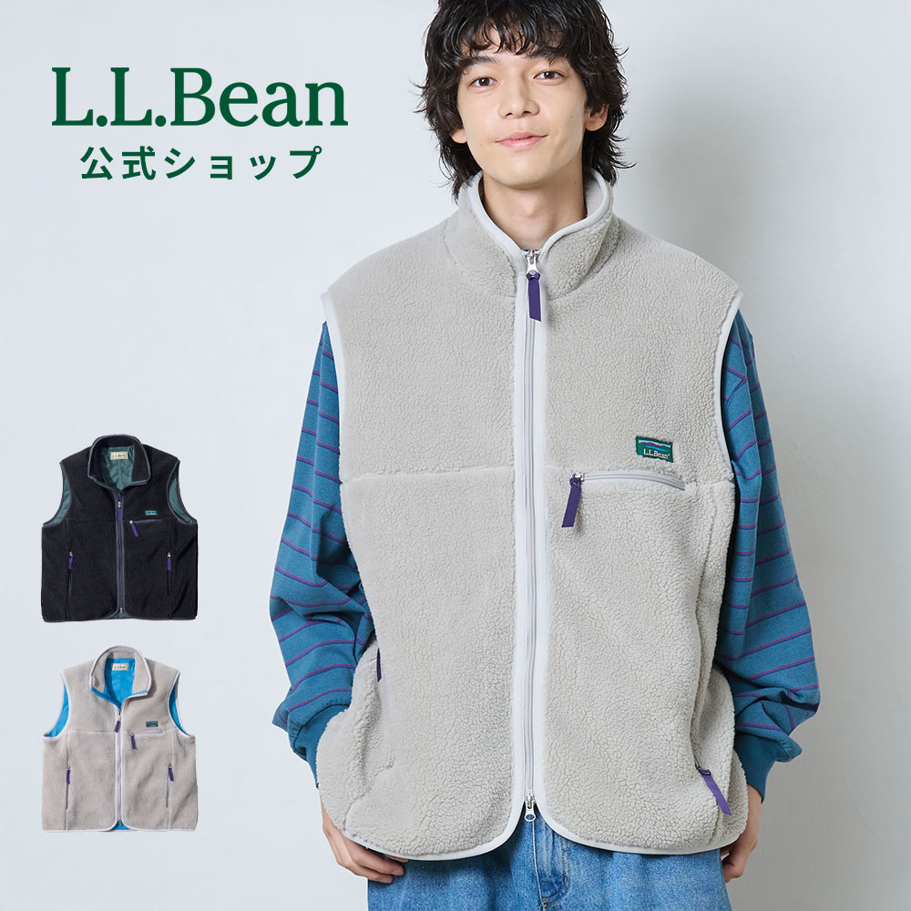 【SALE20%OFF】【公式】 エルエルビーン トップシャム ボア フリース ベスト アウター ボアフリース フリースベスト ジレ ジッパー メンズ アウトドア ブランド JAPAN EDITION 保温 軽量 暖かい 防寒 ゆったり 裏地付き カジュアル 秋 冬 L.L.Bean LLBean llビーン llbeen