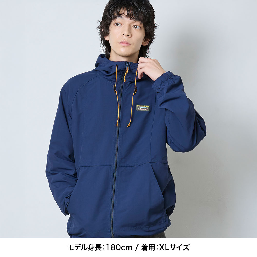 【公式】 エルエルビーン マウンテン クラシック フルジップ ジャケット | マウンテンパーカー アウター シェルジャケット ナイロンジャケット パーカー フード フーディ 無地 ロゴ メンズ アウトドア ブランド 耐水 耐風 軽量 防風 L.L.Bean LLBean llビーン ナイロン