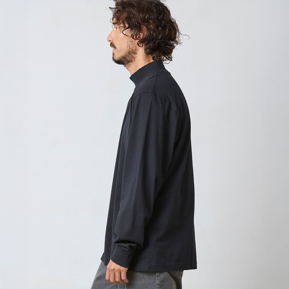 【公式】 エルエルビーン ケアフリー アンシュリンカブル モックネック シャツ| カットソー ロンT メンズ アウトドア ブランド 長袖 ハイネック 無地 防シワ L.L.Bean LLBean llビーン インナー 秋冬 トップス ロンティー 綿100 - Image 3