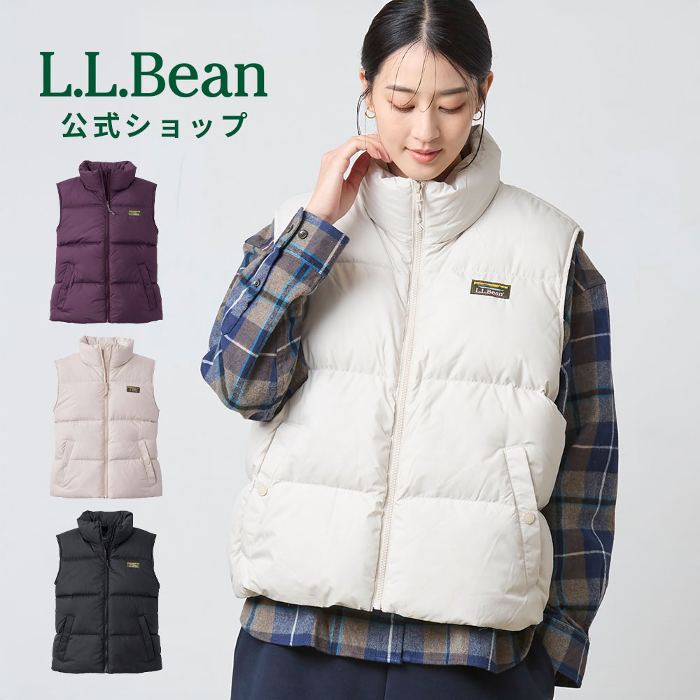 【WINTER SALEクーポン対象】【公式】 エルエルビーン マウンテン クラシック ダウン ベスト クロップド | アウター ダウンベスト 中綿ベスト ウィメンズ レディース アウトドア ブランド 保温 防寒 暖かい 厚手 撥水 洗える カジュアル L.L.Bean LLBean llビーン llbeen