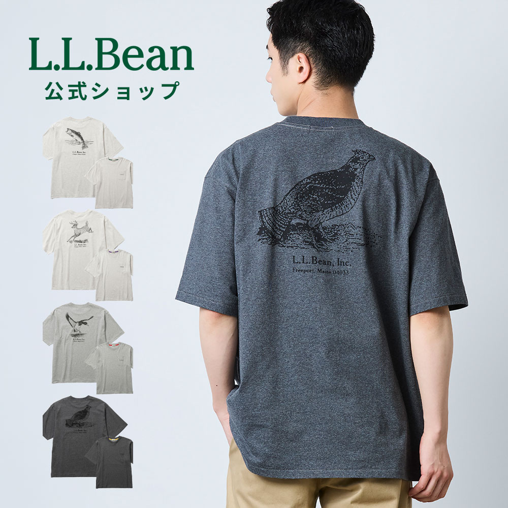 【SALE30%OFF】【公式】 エルエルビーン モリル ショートスリーブ アニマル グラフィック ティ 半袖 Tシャツ クルーネック バックプリント メンズ アウトドア ブランド JAPAN EDITION 吸水 速乾 抗菌 防臭 接触冷感 UV ドライ クール ゆったり 春 夏 L.L.Bean LLBean
