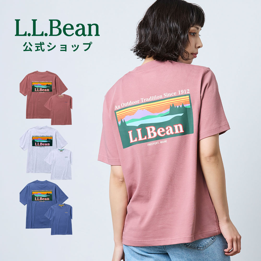 Rakuten - 【公式】 エルエルビーン モリル バック カタディン ショートスリーブ ティ 半袖 Tシャツ クルーネック バックプリント ウィメンズ レディース アウトドア ブランド JAPAN EDITION 吸水 速乾 抗菌 防臭 接触冷感 UV ドライ クール ゆったり L.L.Bean LLBean llビーン llbeen