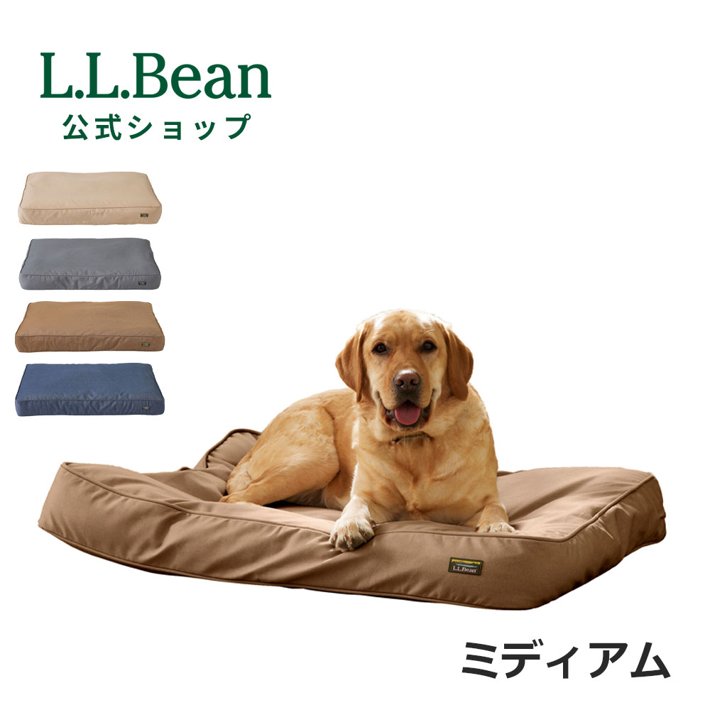 Rakuten - 【30%OFFクーポン対象】【公式】 エルエルビーン プレミアム デニム ドッグ ベッド ドッグベッド 犬用ベッド ペット用ベット 犬 愛犬 洗濯可 長方形 ミディアム 中型犬 アウトドア ブランド デニム マットレス カバー クッション カバー取り外し可能 安心 快適 L.L.Bean